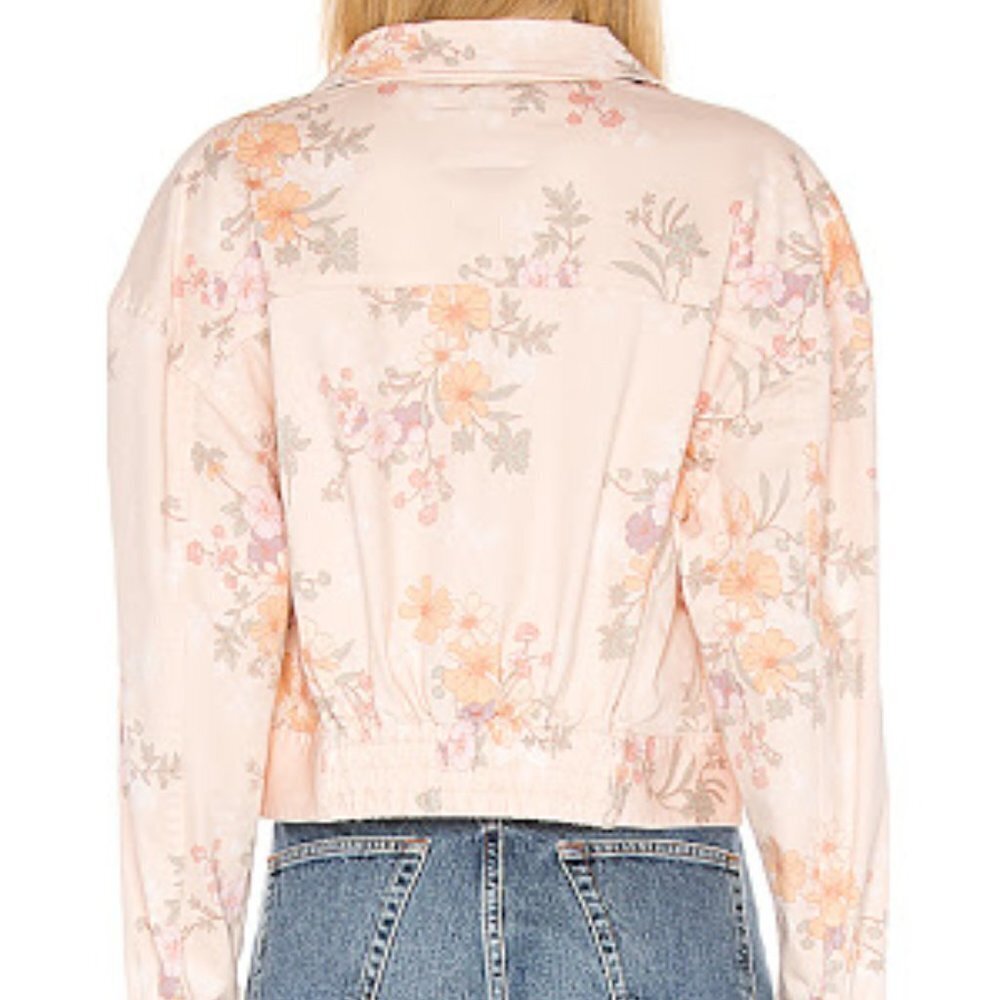 Sanctuary‎ Cropped Floral Denim Jacket Swifty - Picture 3 of 8